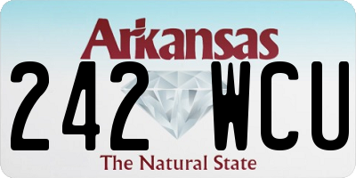 AR license plate 242WCU
