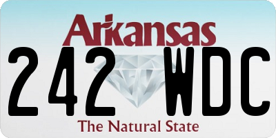 AR license plate 242WDC