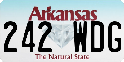 AR license plate 242WDG