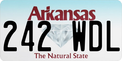 AR license plate 242WDL