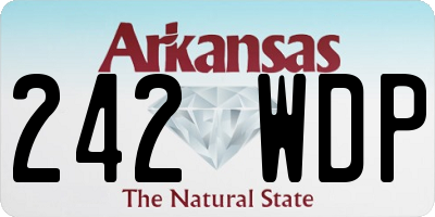 AR license plate 242WDP