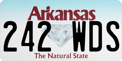 AR license plate 242WDS