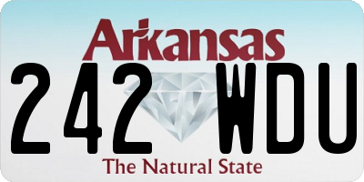 AR license plate 242WDU