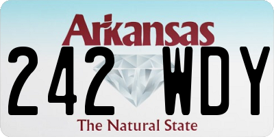 AR license plate 242WDY