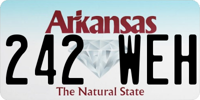 AR license plate 242WEH