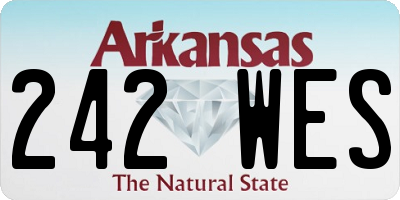 AR license plate 242WES
