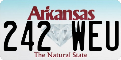 AR license plate 242WEU