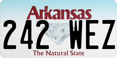 AR license plate 242WEZ