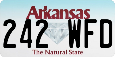AR license plate 242WFD
