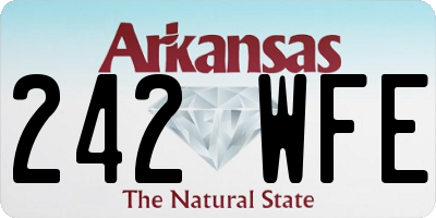 AR license plate 242WFE