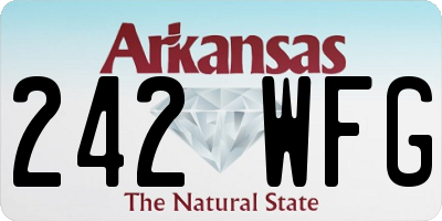 AR license plate 242WFG