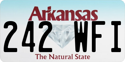 AR license plate 242WFI