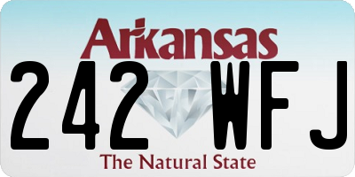 AR license plate 242WFJ