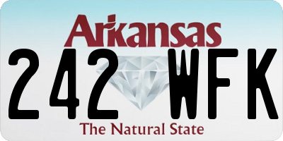 AR license plate 242WFK