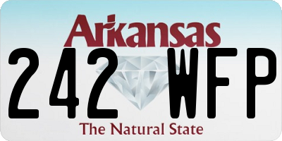 AR license plate 242WFP