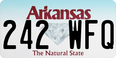 AR license plate 242WFQ