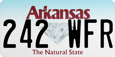 AR license plate 242WFR
