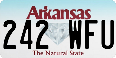 AR license plate 242WFU