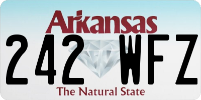 AR license plate 242WFZ