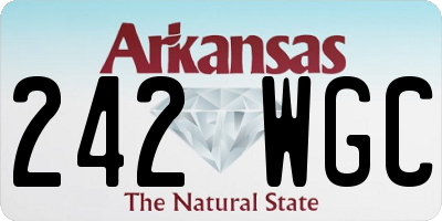 AR license plate 242WGC
