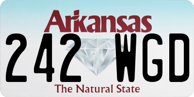 AR license plate 242WGD