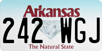 AR license plate 242WGJ