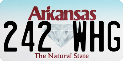 AR license plate 242WHG