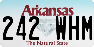 AR license plate 242WHM