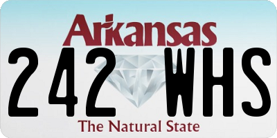 AR license plate 242WHS