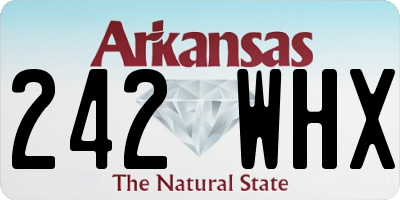AR license plate 242WHX