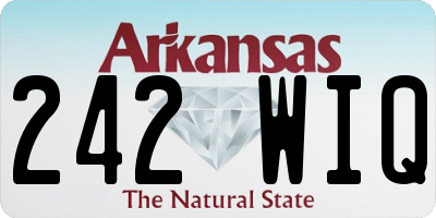 AR license plate 242WIQ