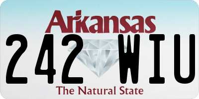 AR license plate 242WIU