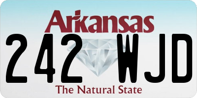 AR license plate 242WJD