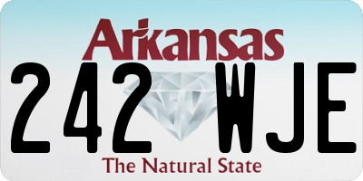 AR license plate 242WJE