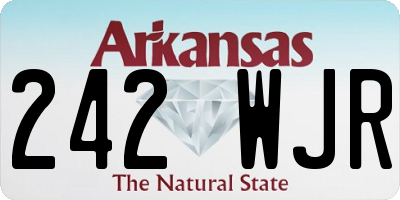 AR license plate 242WJR
