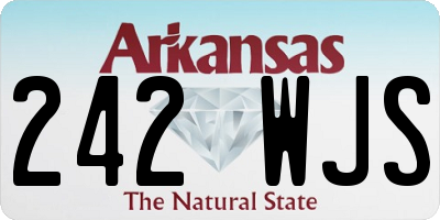 AR license plate 242WJS