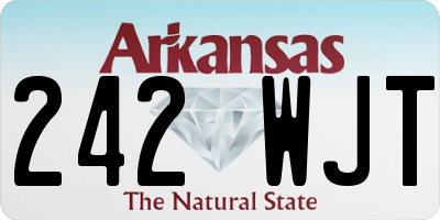 AR license plate 242WJT