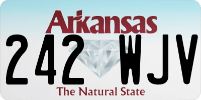 AR license plate 242WJV