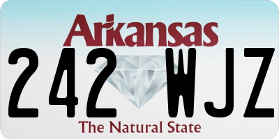 AR license plate 242WJZ