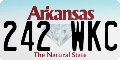 AR license plate 242WKC