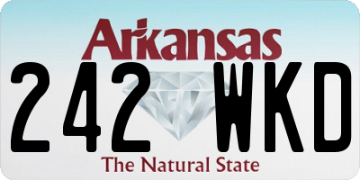 AR license plate 242WKD