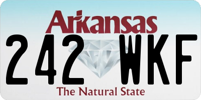 AR license plate 242WKF