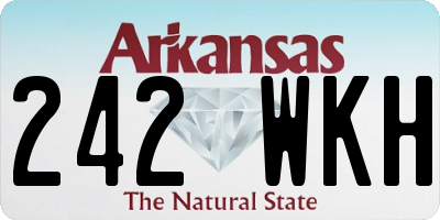 AR license plate 242WKH