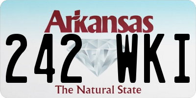 AR license plate 242WKI