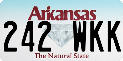 AR license plate 242WKK