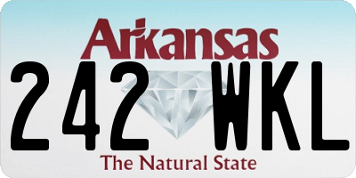 AR license plate 242WKL