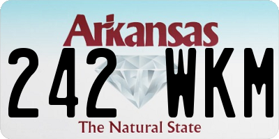 AR license plate 242WKM