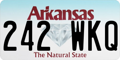 AR license plate 242WKQ