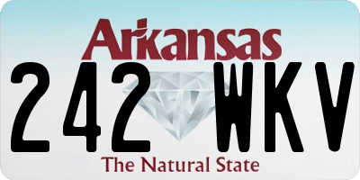 AR license plate 242WKV