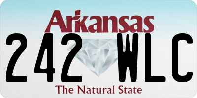 AR license plate 242WLC